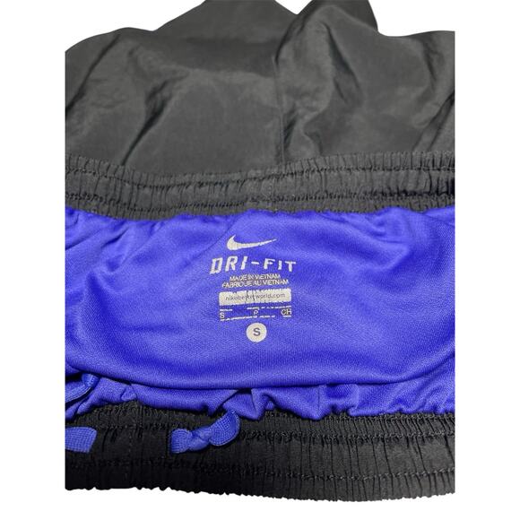 Nike Dri Fit Tempo Lined Running Shorts Black Purple Trim Womens Size Small - Picture 10 of 13